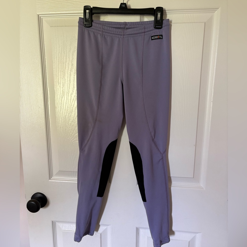 L kids Kerrits riding tights schooling condition